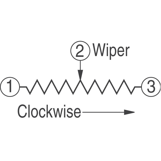 3292P-1-102 Bourns Inc.  Trimmer Potentiometers